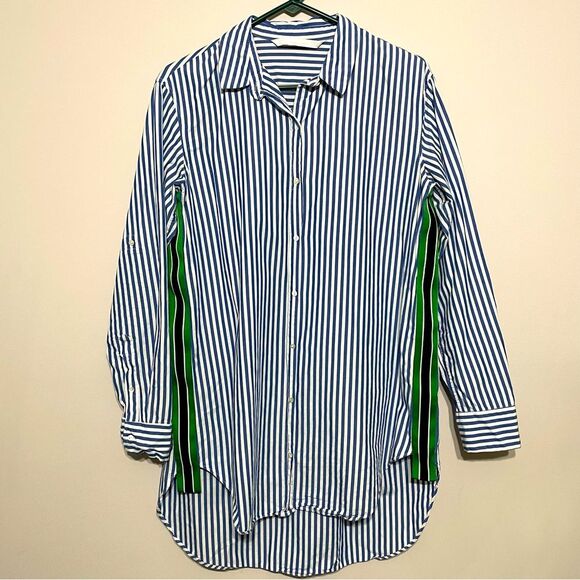 Zara Trafaluc Collection Classic Striped Popover Tunic Blouse Shirt Dress - Picture 1 of 9